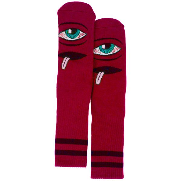 Toy Machine Bloodshot Eye Crew Sock Red-Black Sheep Skate Shop