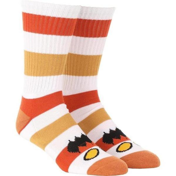 Toy Machine Monster Big Stripe Crew Sock Brown-Black Sheep Skate Shop