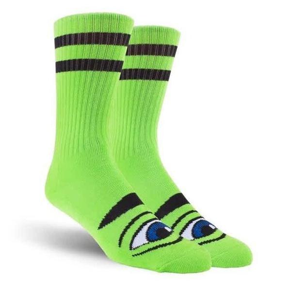 Toy Machine Sect Eye Crew Sock Green-Black Sheep Skate Shop