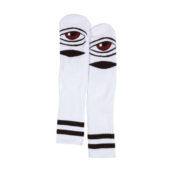 Toy Machine Sect Eye Crew Sock White-Black Sheep Skate Shop