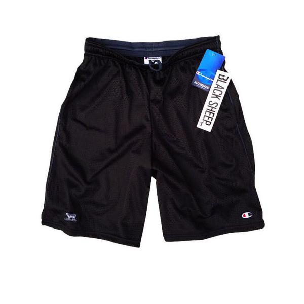 Black Sheep Champion Ballers Mesh Shorts Black-Black Sheep Skate Shop