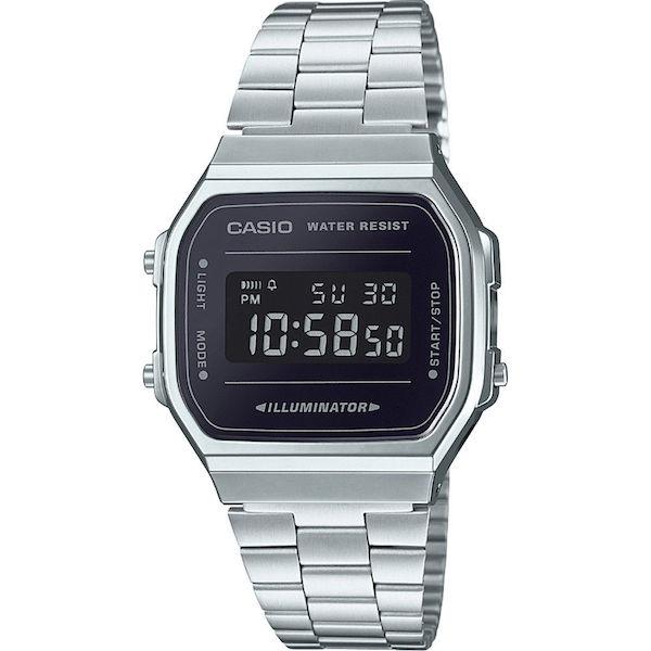 Casio Vintage Collection Digital Watch A168WEM-1VT Silver - Black-Black Sheep Skate Shop